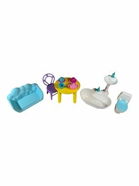 Barbie Chelsea Pop-up Dollhouse Furniture  Accessories 10 Pieces